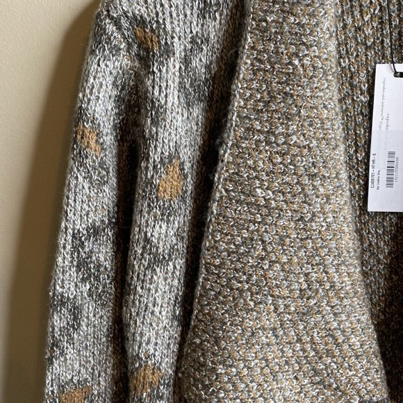 NWT Cupcakes and Cashmere Mel Leopard Jacquard Kni - Picture 5 of 7